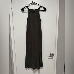 MADEWELL Grey Sleeveless Maxi Smock Dress SIZE XS